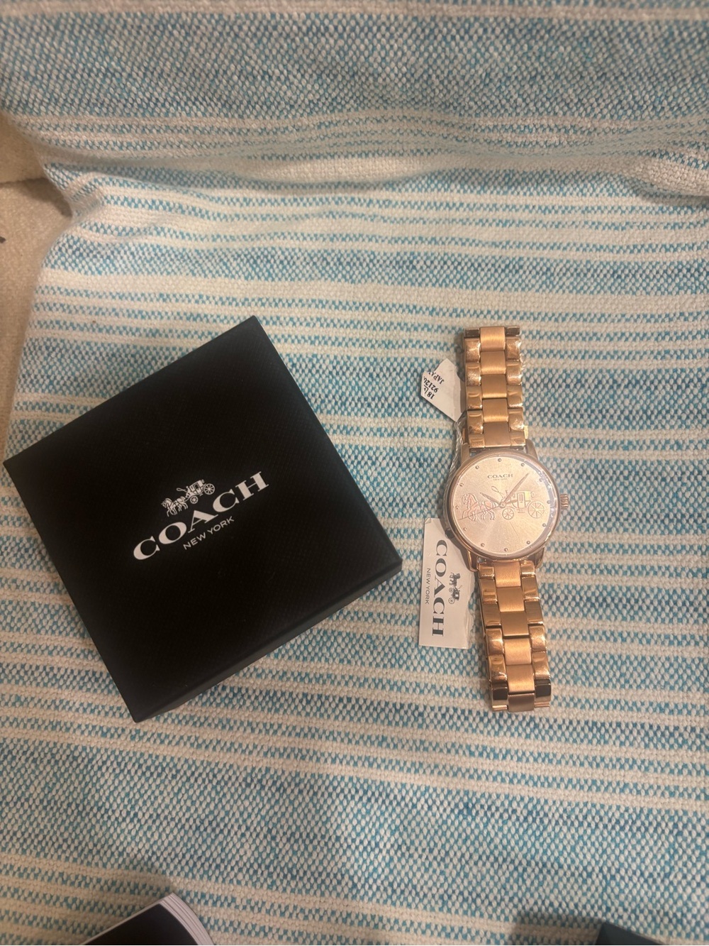 NWT-Coach Rose Gold Stainless Steel Bracelet Watch